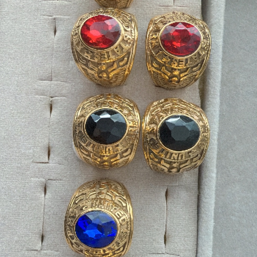 Vintage Gold Class Rings with Gemstones